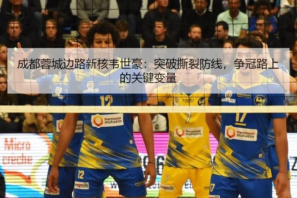成都蓉城边路新核韦世豪：突破撕裂防线，争冠路上的关键变量